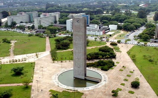 Vista aérea do campus da USP de São Paulo