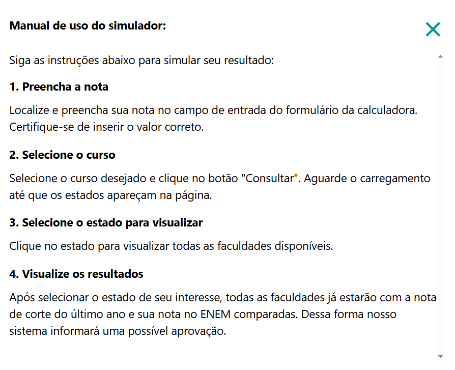 Passo a passo para utilizar a calculadora PorUni