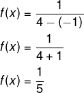 Resolução de questão para descobrir o menor valor que f(x) pode assumir.