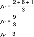 Cálculo do valor de YP