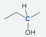 Resolução de um exercício sobre classificação de carbono envolvendo carbono quiral.