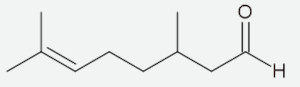 Estrutura da citronelal em exercício sobre classificação de carbono.