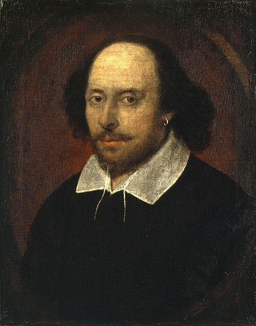 Retrato do escritor William Shakespeare atribuído a John Taylor (1781-1864).