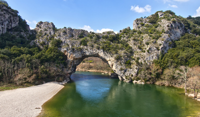 Valon Pont-Darc, nas proximidades da Caverna de Chauvet