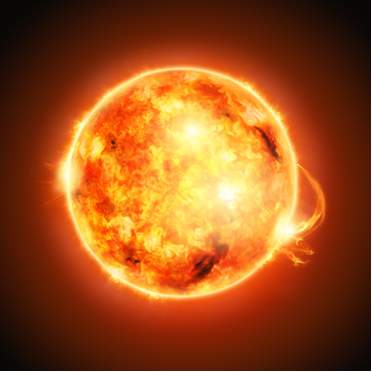 O plasma está a uma tempratura de aproximadamente 84 mil ºC em determinadas regiões da superfície do sol