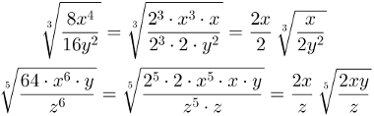 SIMPLIFICAÇÃO DE UM RADICAL 