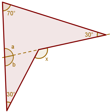 SOMA DOS ÂNGULOS INTERNOS DE UM TRIANGULO - EXERCÍCIO GEOMETRIA