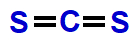 Fórmula estrutural do CS2