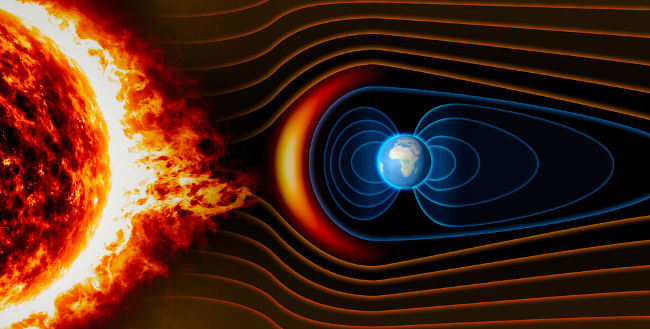 Os ventos solares são constituídos por partículas provenientes da coroa solar e são capazes de afetar as telecomunicações terrestres.