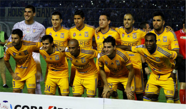 Time do Tigres (México) na disputa da Libertadores em 2015. (Crédito: César Muñoz/Agência ANDES)