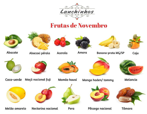 Resultado de imagem para IMAGENS DE FRUTAS DO MÊS NOVEMBRO