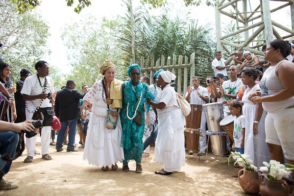 Celebração do Dia da Consciência Negra no Parque Memorial Quilombo dos Palmares, localizado na Serra da Barriga, em Alagoas.[2]