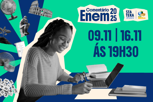 Banner de divulgação dos comentários pós-provas do Enem 2025